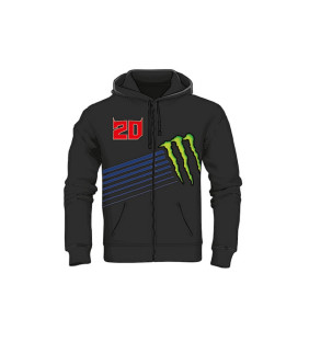 Sweat a Capuche Zip Fabio Quartararo 20 Dual Monster Energy Officiel MotoGP