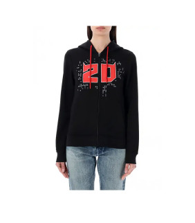 Sweat zippé à capuche femme...