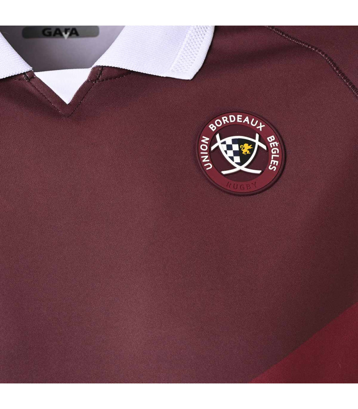 Maillot D'entraînement Officiel UBB Rugby (Union Bordeaux Bègles) - Kappa MOKIBAPRE Pro - Homme - Bordeaux/Rose