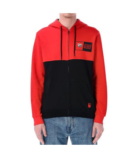 Sweatshirt à capuche zippé...