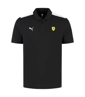 Polo Noir avec logo Ferrari...