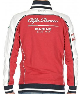 Sweat Zip Homme ALFA ROMEO Formule 1 Officiel Team F1 Racing