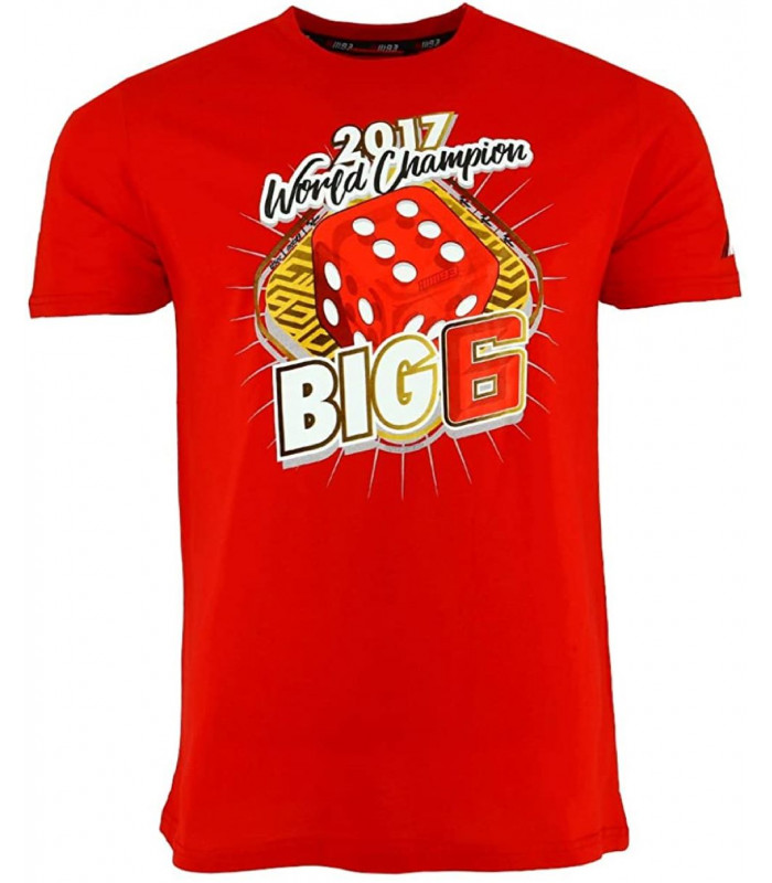 T-shirt Homme MM93 Marc Marquez 93 champion du monde Big 6 Officiel MotoGP