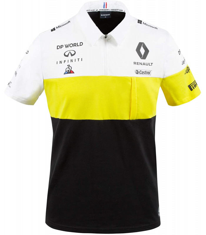 Polo Homme Renault Team Le Coq Sportif F1 Racing Officiel Formule 1