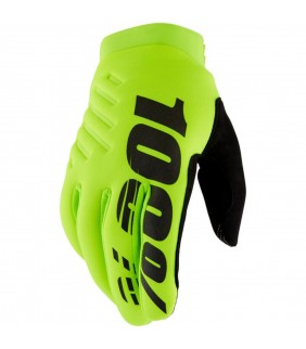 Gants 100% BRISKER Jaune