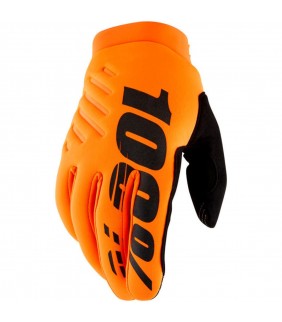 Gants 100% BRISKER Orange
