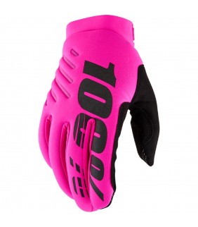 Gants 100% BRISKER Rose