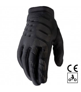 Gants 100% BRISKER CE Noir