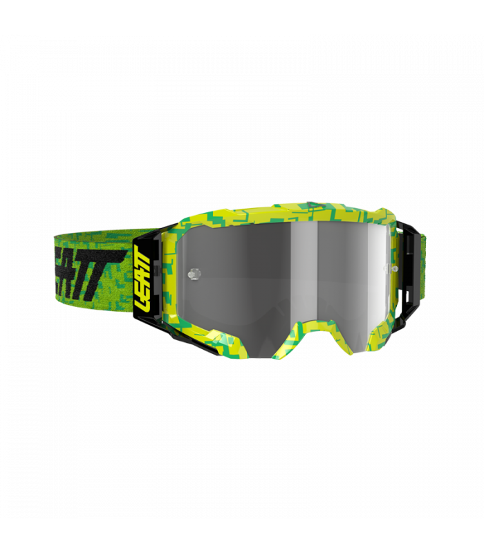 Masque LEATT Velocity 5.5 - lime Neon - Ecran gris clair 58% Officiel Motocross/VTT/BMXDH