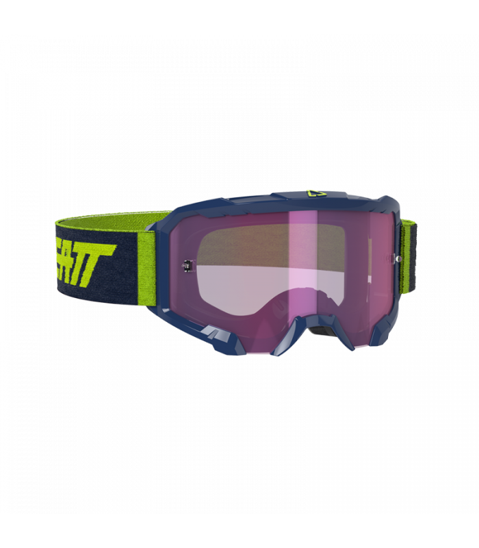 Masque LEATT Velocity 4.5 Iriz - bleu marine Ink - Ecran violet Purple 78% Officiel Motocross/VTT/BMXDH