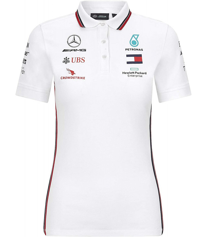 Polo Femme Mercedes AMG Petronas Motorsport Team Officiel F1 Formula Driver