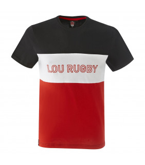 T-shirt Homme LOU Rugby Tricolore Officiel Lyon
