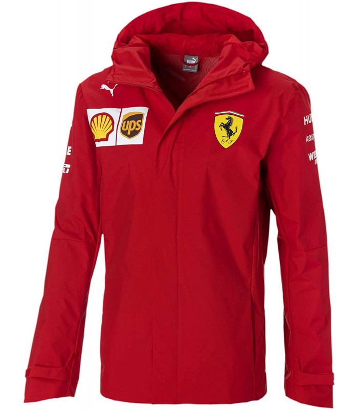 Veste Jacket Impermable Ferrari Scuderia Team Officiel logo F1 Officiel  Formule 1