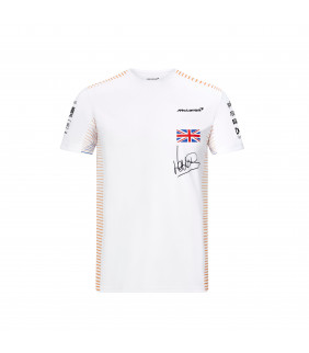 T-shirt Homme McLaren Lando NORRIS F1 Team Officiel Formule 1 Racing