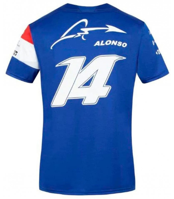 T-shirt Alpine Renault F1 Team Fernando Alonso 14 Racing Officiel F1
