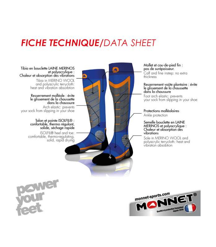 Chaussettes Ski Access Monnet Sports