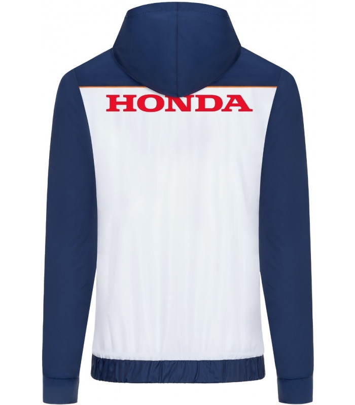 Veste imperméable à capuche Zip Homme Repsol Honda Officiel MotoGP