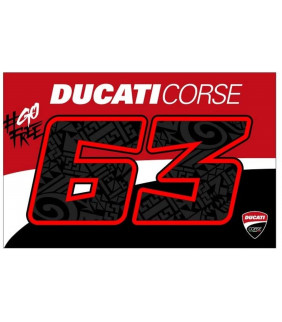 Drapeau Ducati Corse 63...