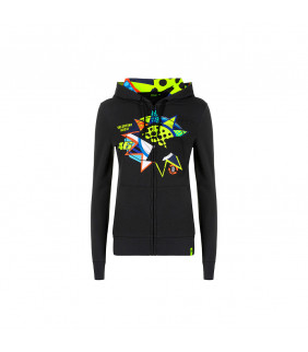 Sweat à capuche Zip Femme Valentino Rossi VR46 Winter Test Officiel MotoGP