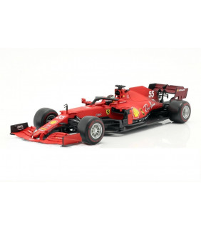 Voiture 1/43 SF21 Bburago Scuderia Ferrari Carlos Sainz 55 F1 Officiel Formule 1