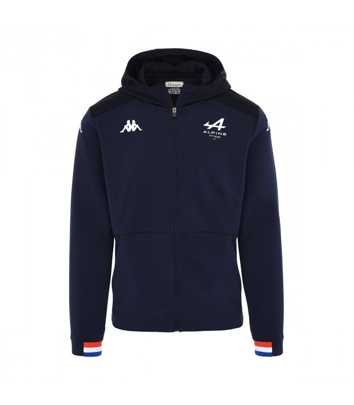 Sweat a capuche Zip Kappa Arufeod BWT Alpine F1 Team Officiel Formule 1