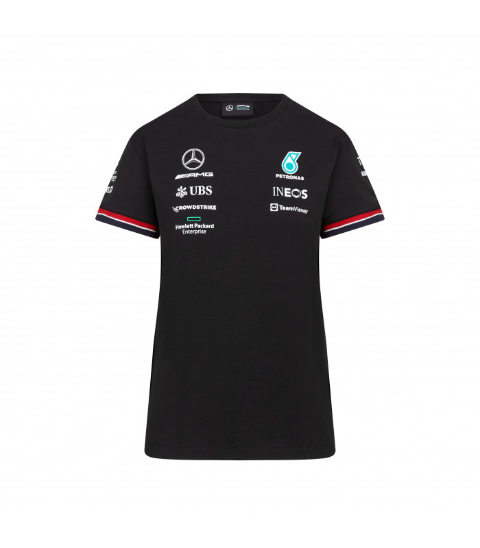 T-Shirt Femme Mercedes AMG Petronas Motorsport Team Officiel F1