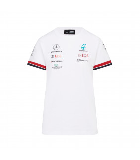 T-Shirt Femme Mercedes AMG Petronas Motorsport Team Officiel F1