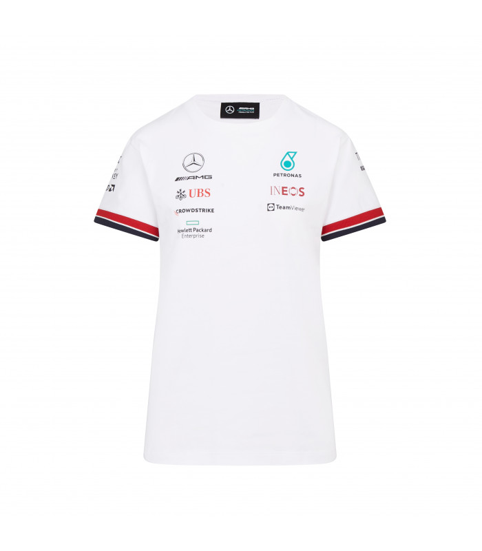 T-Shirt Femme Mercedes AMG Petronas Motorsport Team Officiel F1