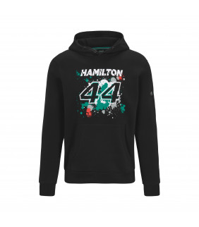 Sweat a Capuche Mercedes-AMG Petronas Lewis Hamilton 44 Edition Motorsport Team Officiel F1