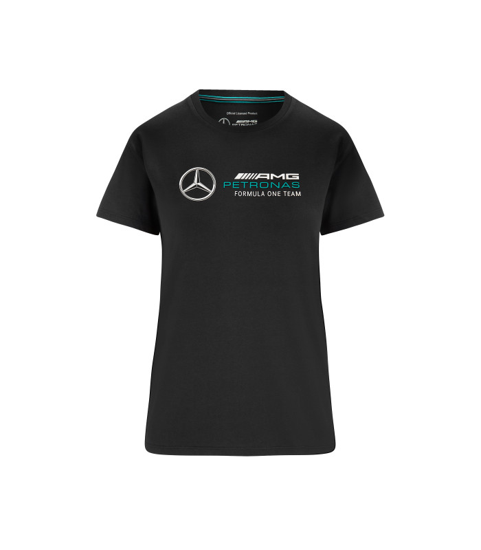 T-Shirt Femme Mercedes AMG Petronas Motorsport Big Logo Team Officiel F1