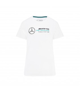T-Shirt Femme Mercedes AMG Petronas Motorsport Big Logo Team Officiel F1
