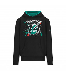 Sweat a Capuche Enfant Mercedes-AMG Petronas Lewis Hamilton 44 Edition Motorsport Team Officiel F1