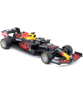 Voiture 1/43 Bburago Red Bull RB16B Signature casque Verstappen F1 Officiel Formule 1