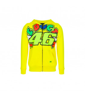 Sweat a Capuche Enfant Zip VR46 The Doctor Valentino Rossi Officiel MotoGP