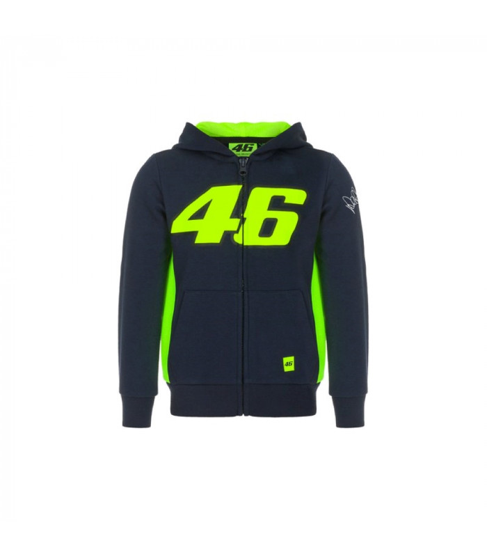 Sweat a Capuche Enfant Zip VR46 Big 46 Valentino Rossi Officiel MotoGP