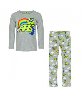 Pyjama Enfant VR46 Soleil/Lune Valentino Rossi Officiel MotoGP