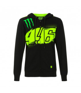 Sweat a Capuche Zip VR46 Monza Monster Energy Valentino Rossi Officiel MotoGP