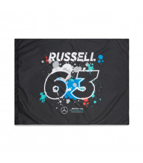 Drapeau Edition George Russell 63 Mercedes-AMG Petronas Motorsport Team F1 Driver Officiel Formule 1