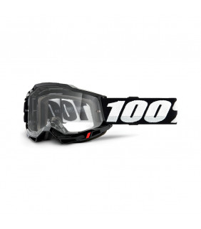 Masque Motocross 100% Percent Accuri 2 Black - Ecran incolore