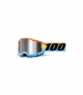 Masque Motocross 100% Percent Accuri 2 enfant Sunset - Ecran flash argent
