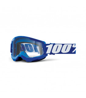 Masque Motocross 100% Percent Strata 2 enfant Blue - Ecran incolore