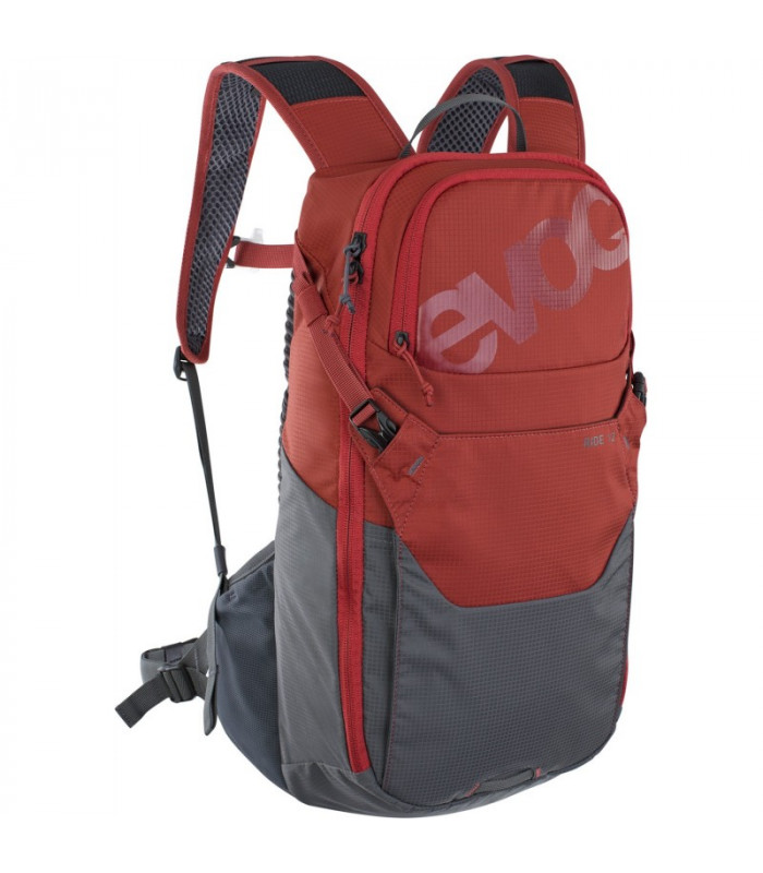 Sac à dos EVOC Ride 12 + poche 2l rouge/gris