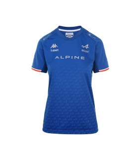 T-shirt Femme Kappa Kombat Fernando Alonso BWT Alpine F1 Team Officiel Formule 1